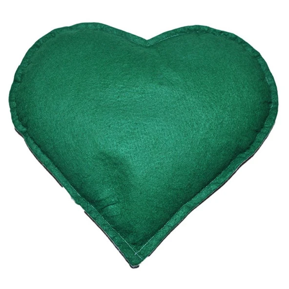 Tuz Yastığı Kalp Şeklinde Yeşil Pudra Kaya Tuzu Yastık 2-3KG