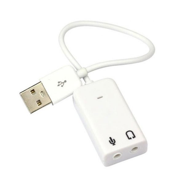 Kablolu 7.1 3D USB Ses Kartı 7+1 Virtual Sound Win 7 8 9 10 Mikro