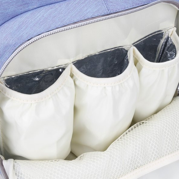 AboutBaby ANNE BEBEK BAKIM SIRT ÇANTASI ALT AÇMA+ BEBEK ARABASINA BAĞLAMA APARATI HEDİYE - Resim 9