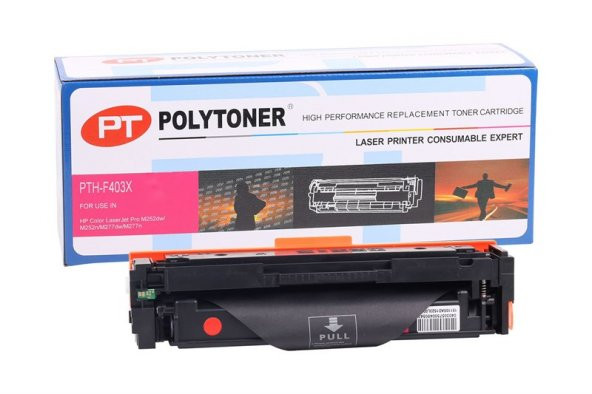 HP CF403X Polytoner Kırmızı (Pro M252-M277)(201X)(2300 Sayfa)