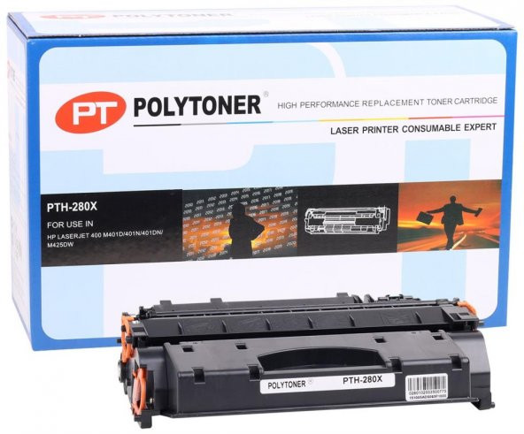 HP CF280X Polytoner LJ Pro 400-M401d-401N-401DN-M425DW-EXV 40-IR