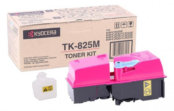 Kyocera Mita TK-825 Orjinal Kırmızı Toner KM-C 2520-2525-3225-323