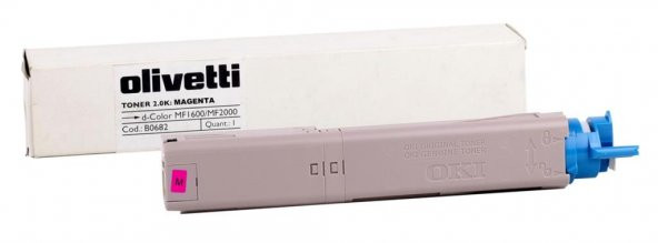 Olivetti Orjinal  D-Color MF 1600-2000 Kırmızı Toner (B0683) OKİ