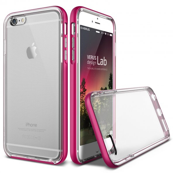 Verus iPhone 6 Plus/6S Plus Crystal Bumper Kılıf Hot Pink