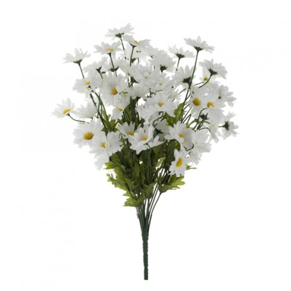 LoveQ Yapay Çiçek Papatya Demet 48 Cm