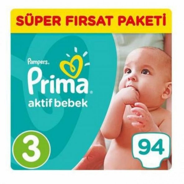 Prima Pampers Aktif Bebek 3 Numara 94 Ad. 5-9 kg