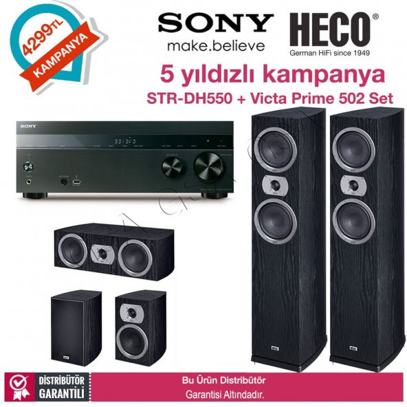 Sony STR-DH550 + Heco Victa Prime 502 5.0 Set