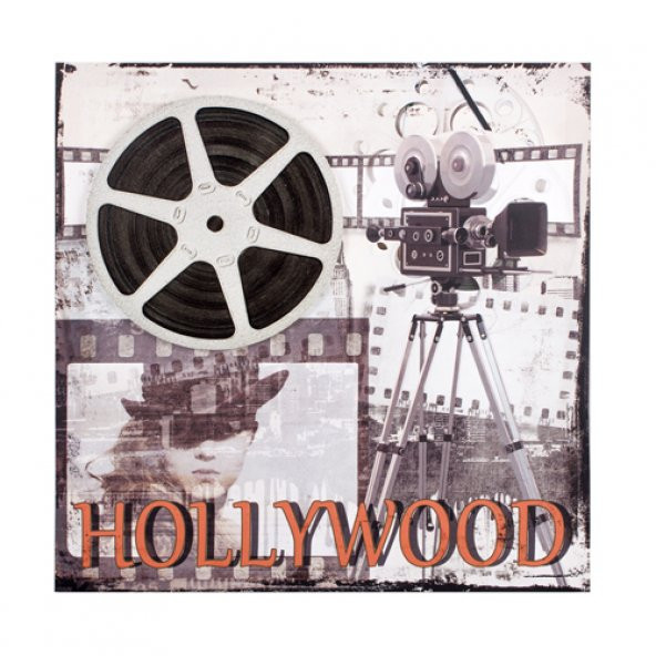 LoveQ Dekoratif Tablo "Hollywood 3D" 40X40 Cm.