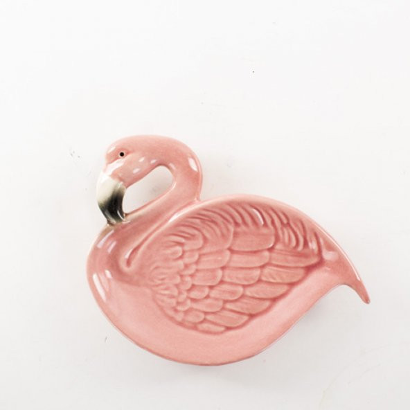 LoveQ Seramik Tepsi "Flamingo" 23X20X4 Cm - 1