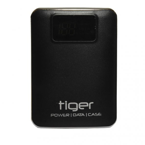 Tiger Powerbank Ekranlı Metal Kasa RW-S19D 7800 mAh. Siyah