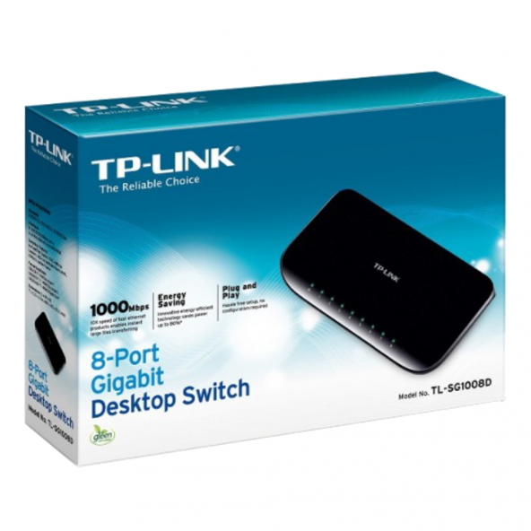 TP-LINK TL-SG1008D 8PORT 10/100/1000 YONETILEMEZ SWITCH