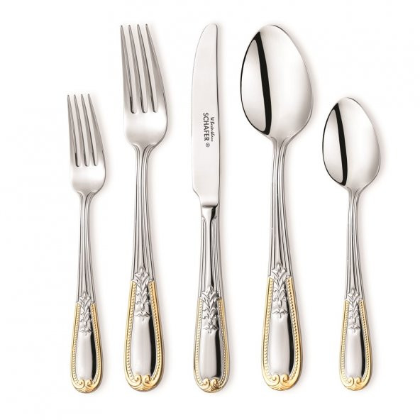 Schafer 90 Parça Gold Çatal Kaşık Bıçak Takımı (2140G)
