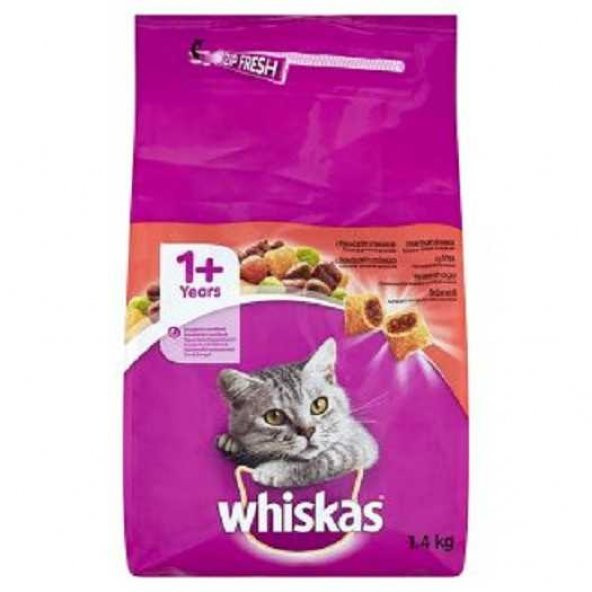 Whiskas Sığır Etli Yetişkin Kuru Kedi Maması 1,4 kg