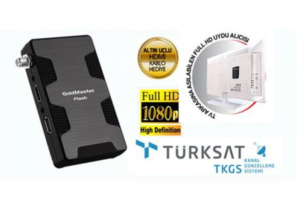 GOLDMASTER FLASH MİCRO FULL HD UYDU ALICI