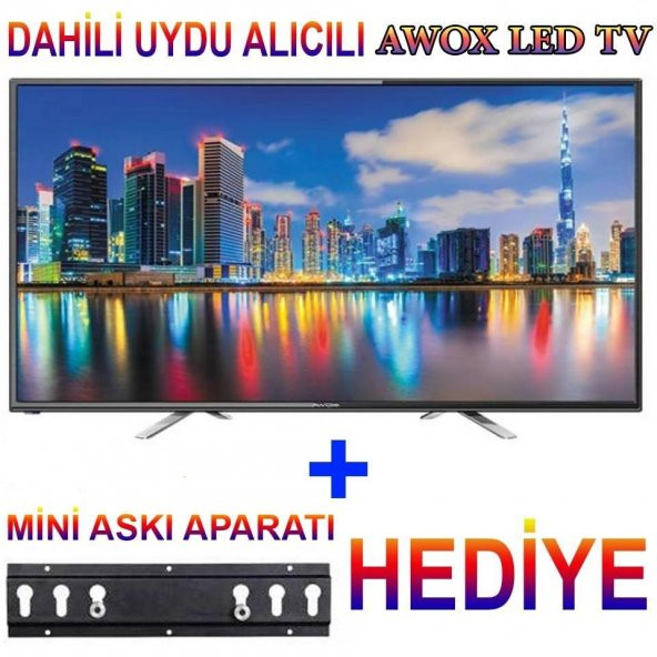 AWOX AWX3282STR 32 İNCH 200 HZ UYDULU LED TV 2018 MODEL+ASKI APAR