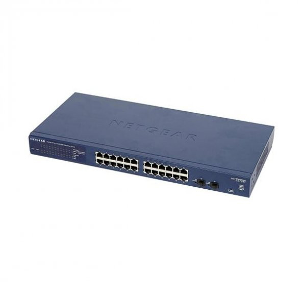 NetGear GS724T-400EUS 24 Portlu 10/100/1000 Gigabit 2 SFP port