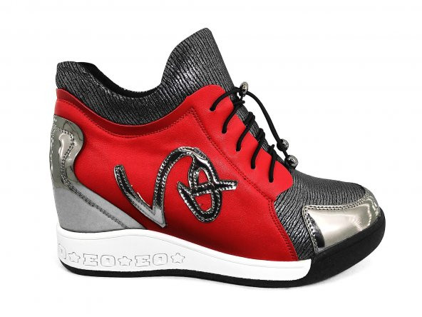 Guja Kadın Spor Gizli Topuklu Ayakkabı-Kırmızı-17y373-03