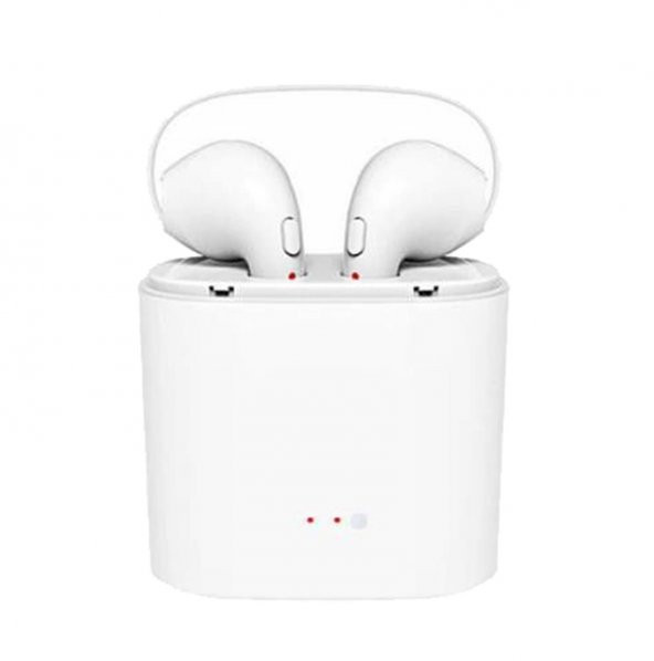 Apple iPhone Uyumlu İ7 Universal Mini Air Kablosuz Bluetooth Kulaklık Çiftli İkili