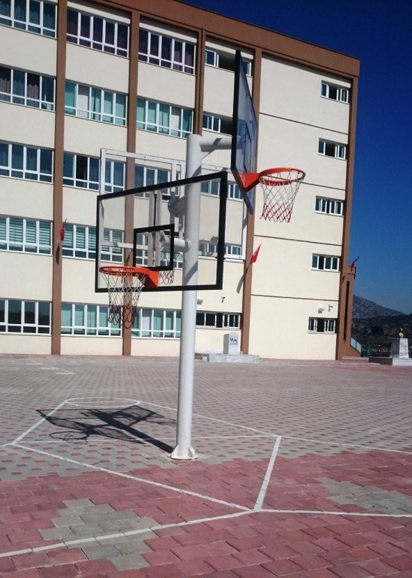 Adelinspor Basketbol Potası Üçlü Grup Kademeli Yük 10 mm Cam