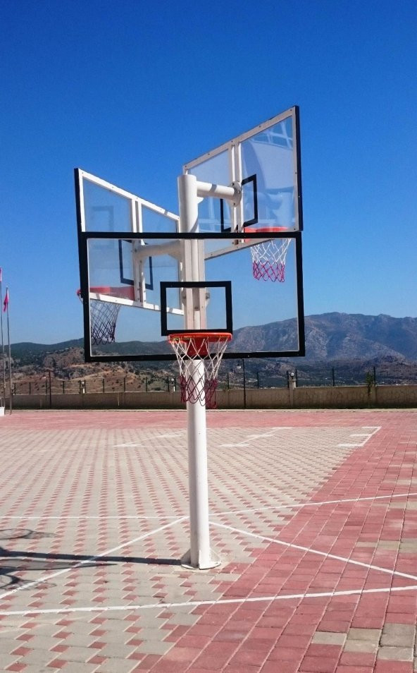 Adelinspor Basketbol Potası Üçlü Grup Kademeli Yük 10 mm Cam - 3