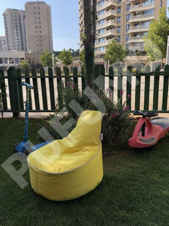 PUFUMO TWİNGO ÇOCUK ARMUT KOLTUK SARI - 2