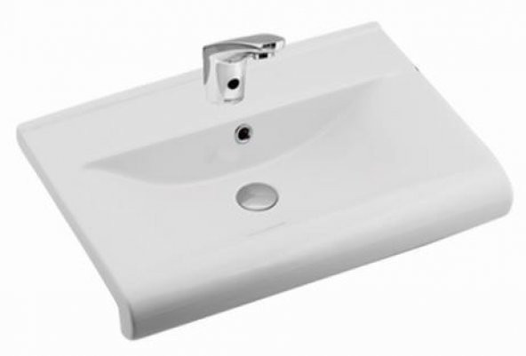 Seramiksan Luna Yarım Tezgah Lavabo 65CM