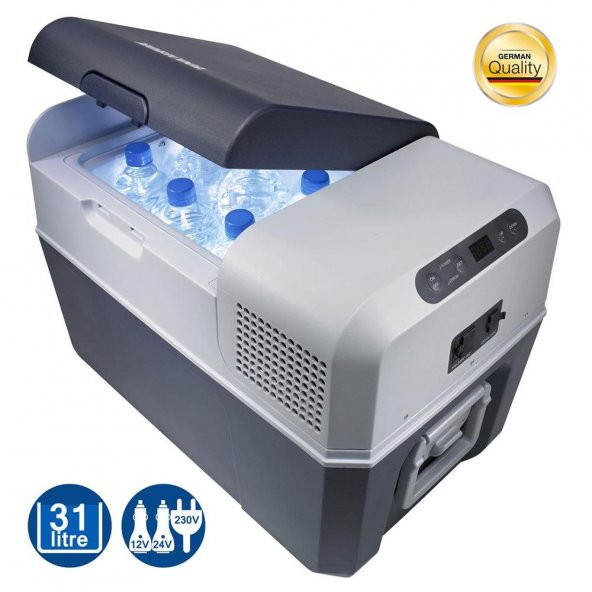 Mobicool FR34 12/24/220Volt AC/DC 31 Litre Kompresörlü Oto Buzdolabı - 2
