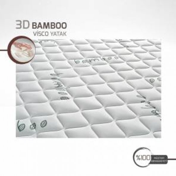 140*190 3D BAMBOO VİSCO YATAK ** YASTIK HEDİYELİ**