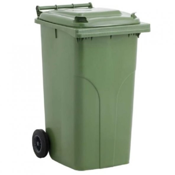 Plastik Endüstriyel Çöp Konteyneri 240 Lt Yeşil çöp kovası