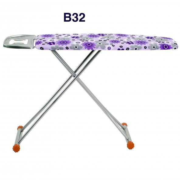 Mor Çiçek Ütü Masası 27 Farklı Desen Sağlam Kullanışlı B31