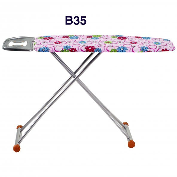 Evform B35 Standart Ütü Masası Pembe Üzeri Çiçek ütü masasi