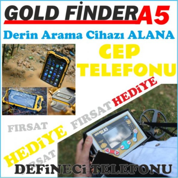 Gold Finder A5 Derin arama Defineci Telefonu HEDİYELİ
