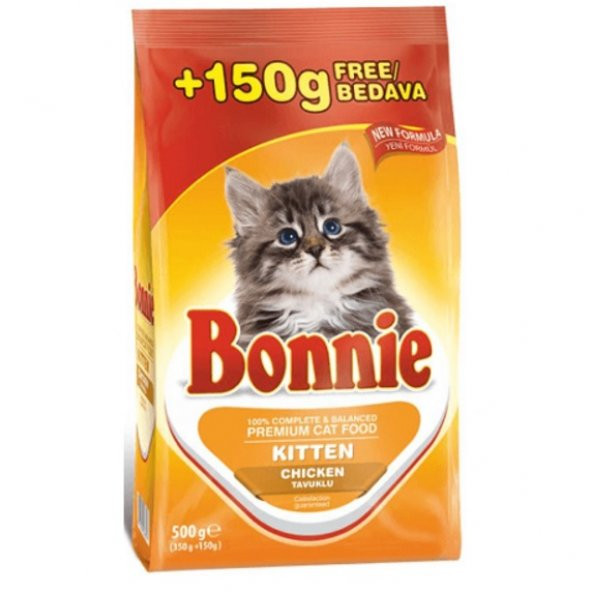Bonnie Chicken Yavru Kediler için Kuru Mama 500 Gr