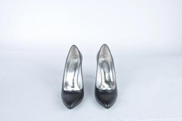 Bayan topuklu ayakkabı siyah mat 5041