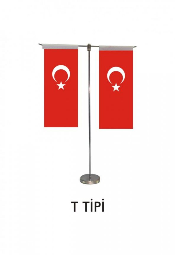 T masa bayrağı + direk (8x32cm)
