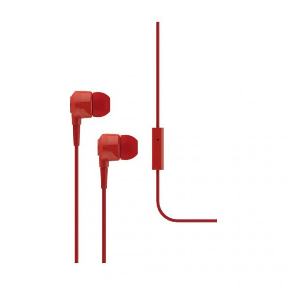 Ttec 2KMM10K J10 Mikrofonlu Kulak İçi Kulaklık 3.5mm Kırmızı