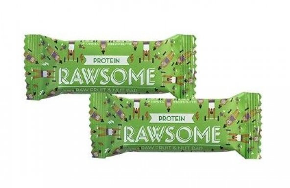 Rawsome Glutensiz Vegan Proteinli Meyve Barı, 2.ad x 50gr