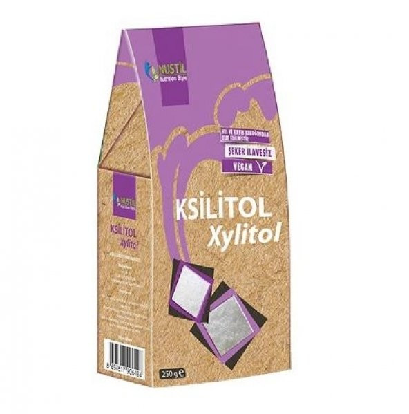 NUSTİL Ksilitol-Xylitol 250 g Glutensiz, Kazeinsiz, Tatlandırıcı