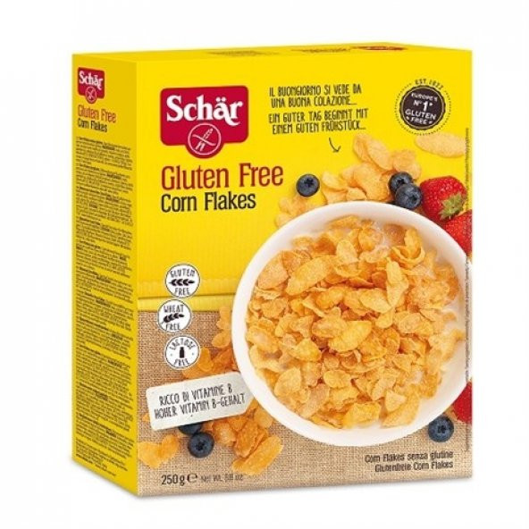 Schar Glutensiz Sade Mısır Gevreği 250 gr