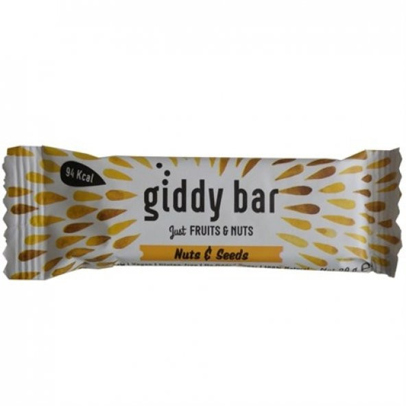 Giddy Bar Ayçekirdekli ve Fındıklı Meyve Bar 28 gr