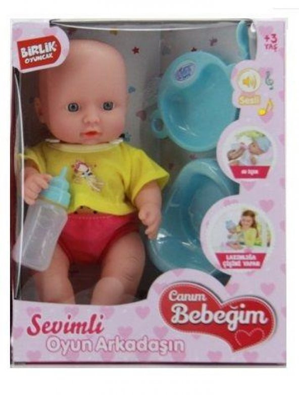 Oyuncak Altını Islatan Bebek Sesli Oyuncak Bebek Biberonlu Çiş Ya - 2