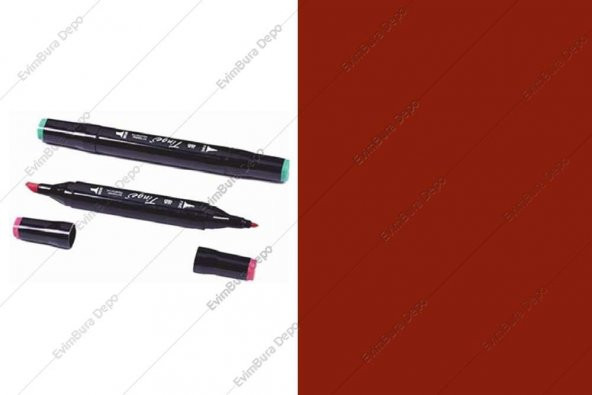 Tinge Twin Marker Coral Red 12