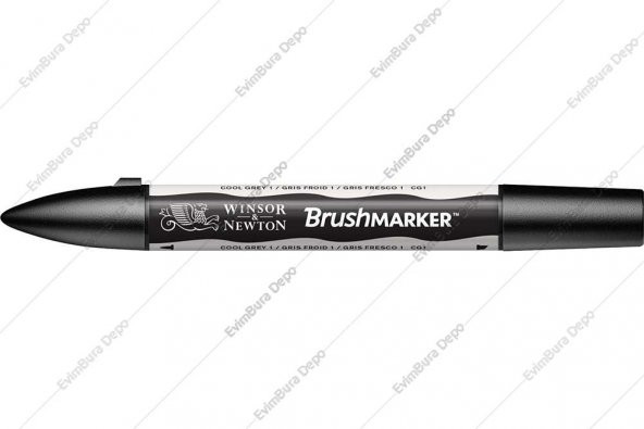 Winsor & Newton BrushMarker Cool Grey 1 CG1