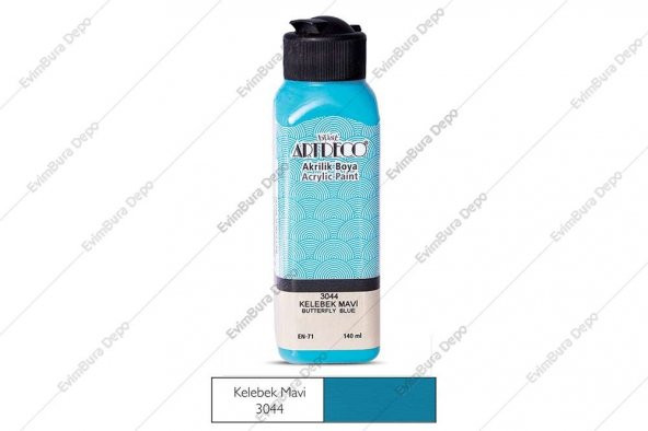 Artdeco Akrilik Boya 140ml Kelebek Mavi 3044