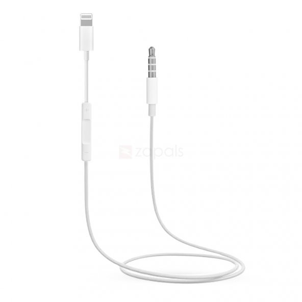 iPhone X 3.5 mm AUX Kablo 100 cm MH021 Beyaz