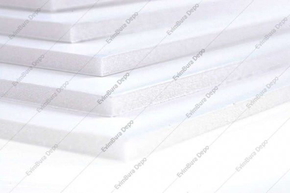 Fotoblok 3 mm 70x100 cm Beyaz 15li - Köpüklü Maket Kartonu
