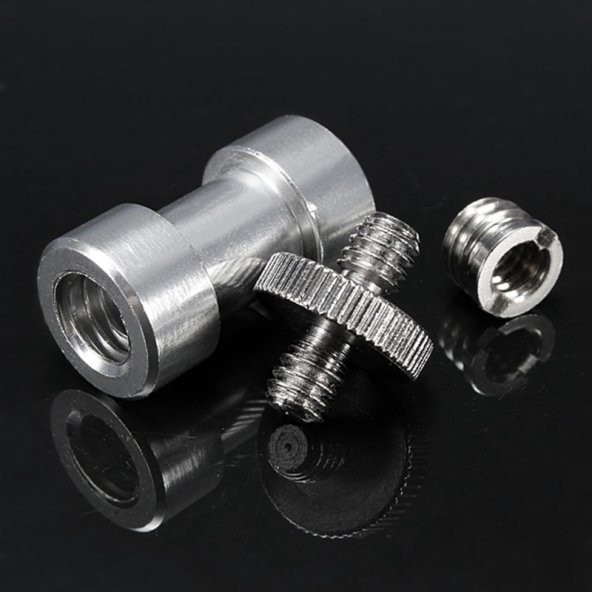 Tripod, Monopod, Işık Standı Vb. için 3 Parça Adaptör Vida Seti - 2