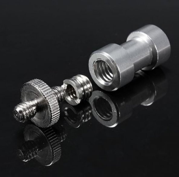 Tripod, Monopod, Işık Standı Vb. için 3 Parça Adaptör Vida Seti - 3