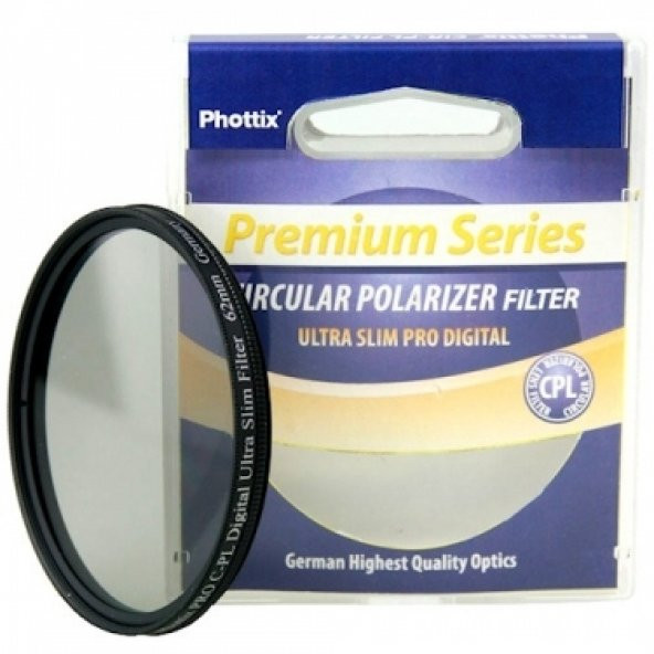 Phottix 55mm Ultra Slim Pro Digital CPL Polarize Filtre