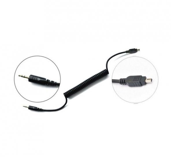 DSLR Kumandaları için Nikon N10 DC2 Uyumlu Spiral Kablo 1, - 2